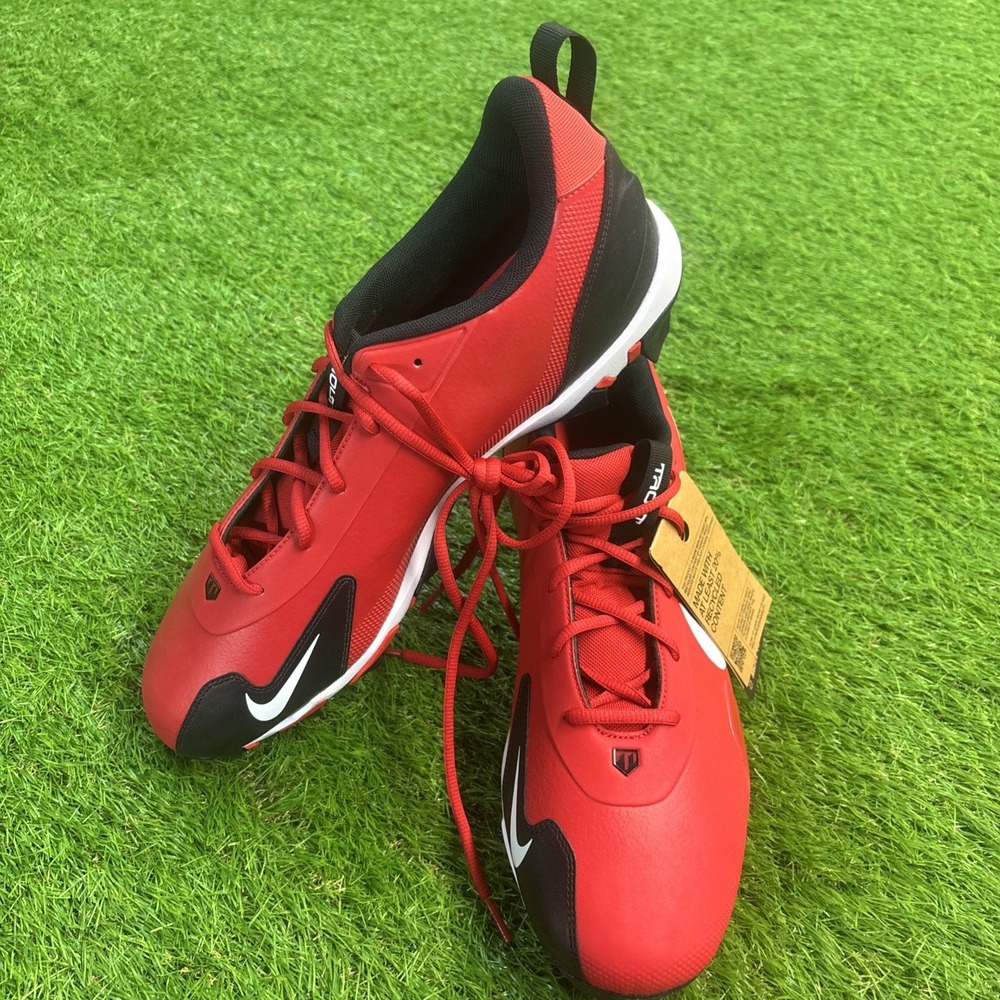 Nike Force Trout Mens Size 14 Keystone Red Baseball Fastfkex Cleats FB9728-600